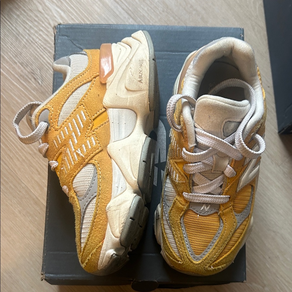 New Balance 9060 Kids Yellow Sneakers